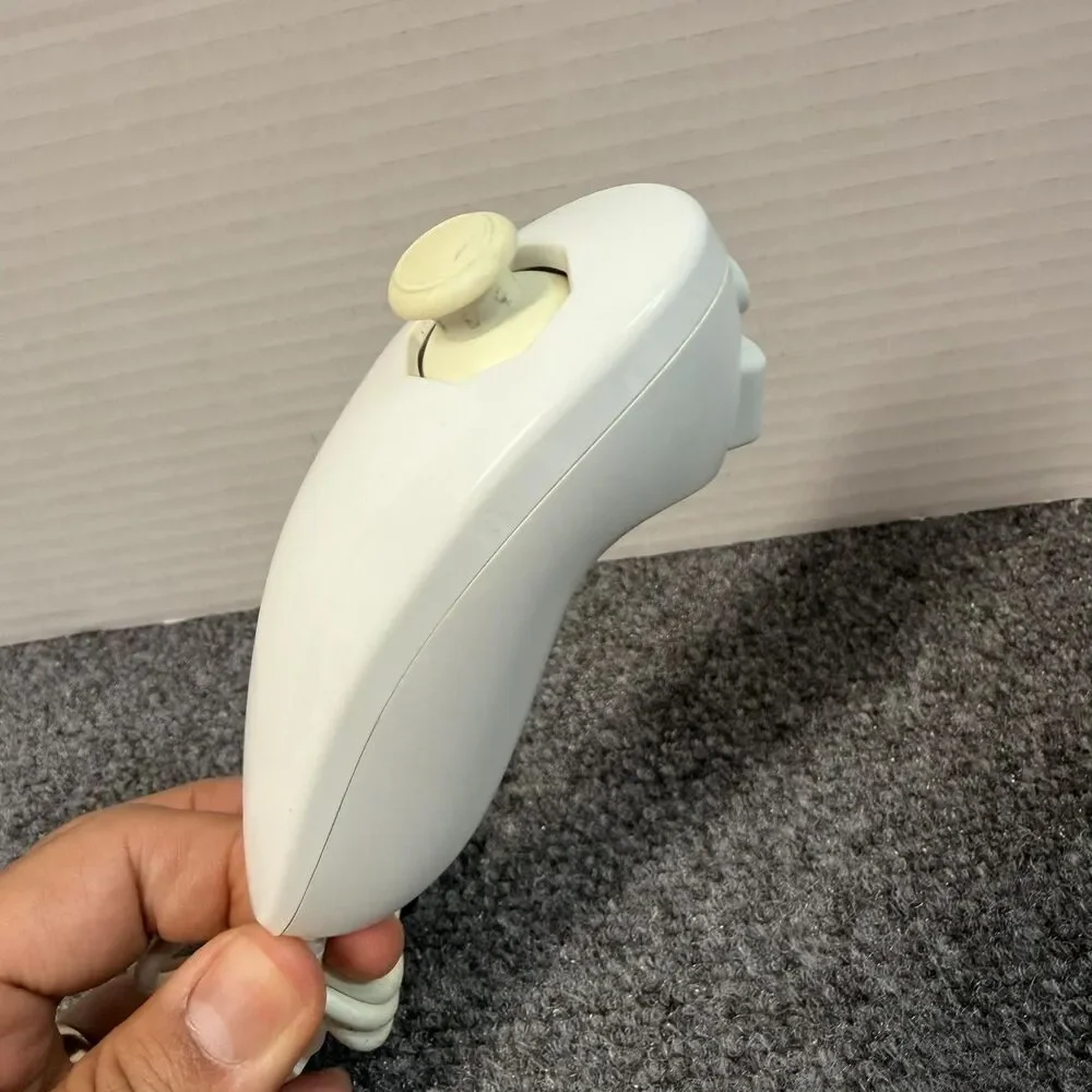 Nintendo Wii Nunchuk Controller White RVL-004 OEM Tested For Wii Wii U